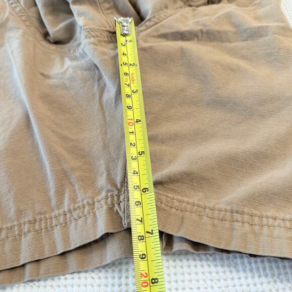 Great Northwest Clothing Co Khaki Cargo shorts 34 100% Cotton - Picture 7 of 10